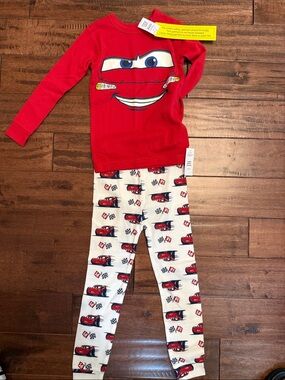 GAP Red Long-Sleeve Cars Graphic Pajama Top set